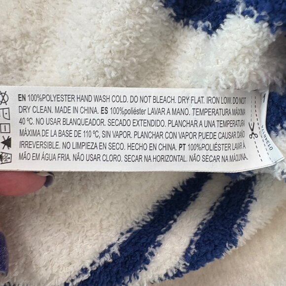 Forever 21 White & Blue Button-Up Cardigan Womans Size S Casual Sweater - Picture 6 of 11